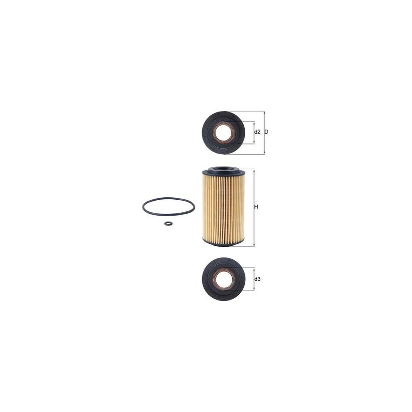 FILTR OLEJU KNEHT OX153D1 ECO OPEL 2.0-2.2DTI 96-