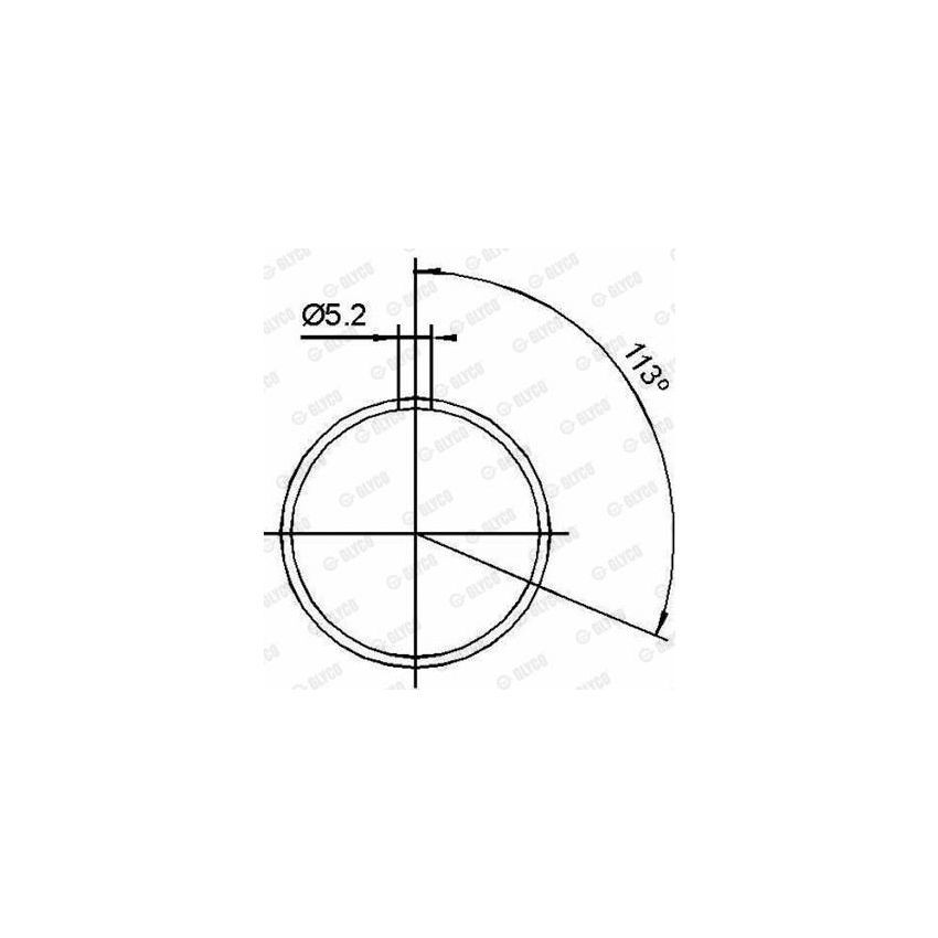 TULEJKA KORBOWODOWA GLYCO 553663 VOLVO D50/60/61/63