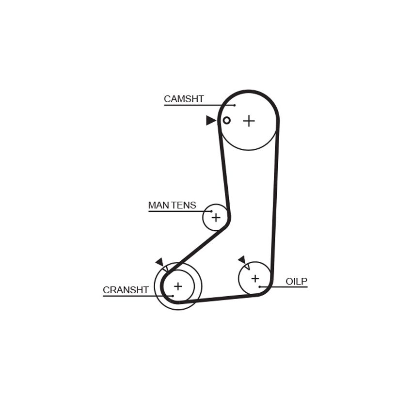 PASEK ROZRZĄDU GATES 5254XS MITSUBISHI 2.4 85-00