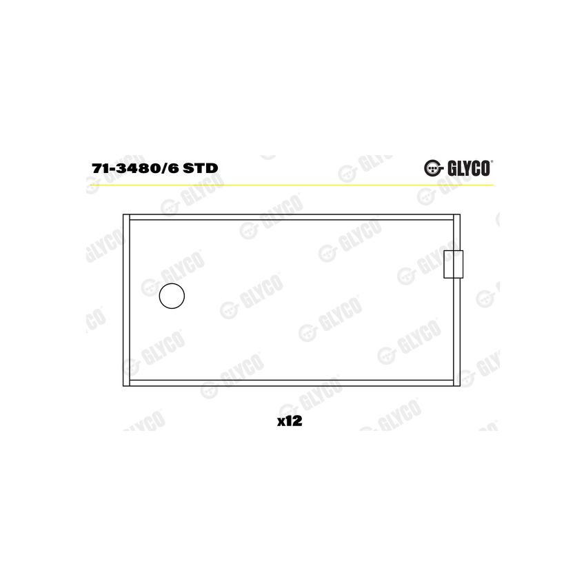PANEWKI KORBOWODOWE GLYCO 7134806<AEB410> STD VOLVO TD70  85- 