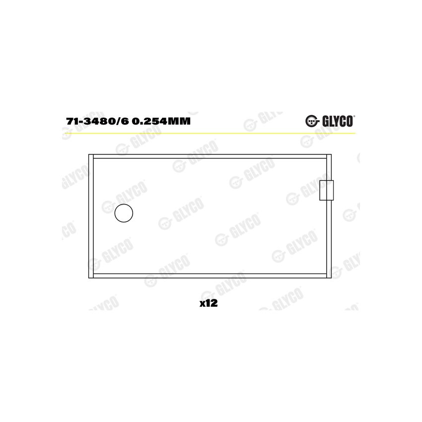 PANEWKI KORBOWODOWE GLYCO 7134806<AEB410> .010` VOLVO TD70  85- 