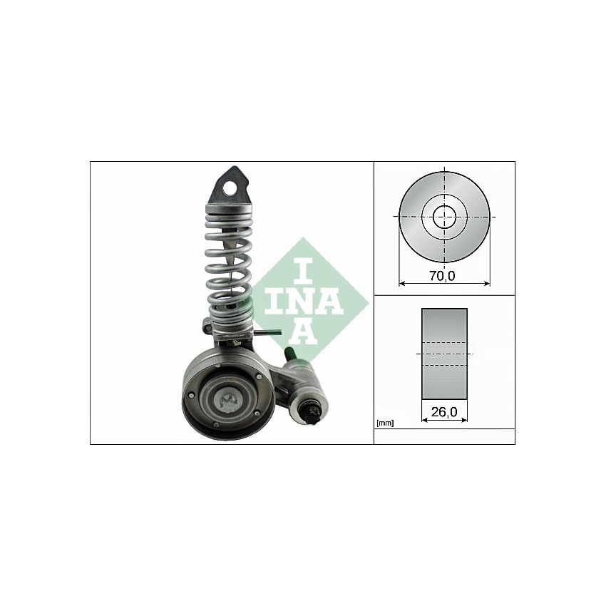 NAPINACZ PASKA INA 533008530 OPEL 1.0-1.4 96-