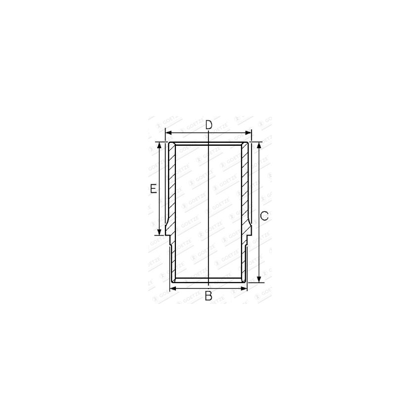 TULEJA CYLINDROWA GOETZE 1468484000 IVECO 5.4-8.1D HONOWANA 77-