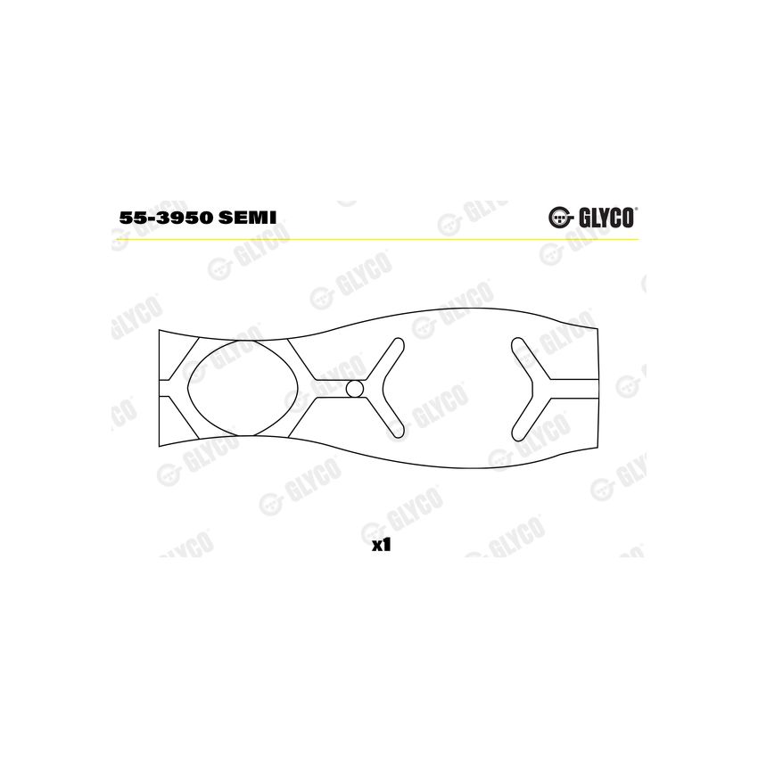 TULEJKA KORBOWODOWA GLYCO 553950 DAF XE390C XE410 XF355
