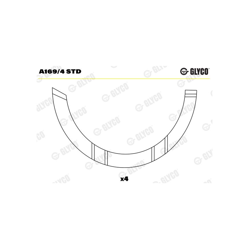 PANEWKI OPOROWE GLYCO A1694 STD IVECO 8040.25 87-
