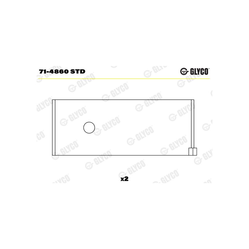 PANEWKI KORBOWODOWE GLYCO 714860 STD SCANIA DS111 95- 