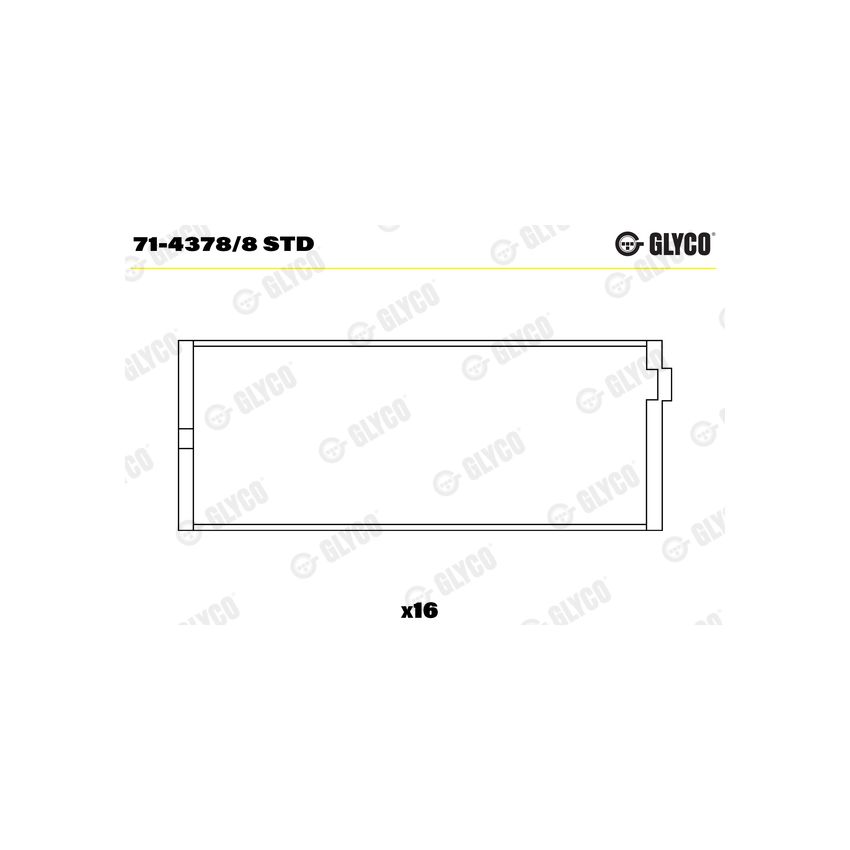 PANEWKI KORBOWODOWE GLYCO 7143788 STD ROVER V8 4.0-4.6 