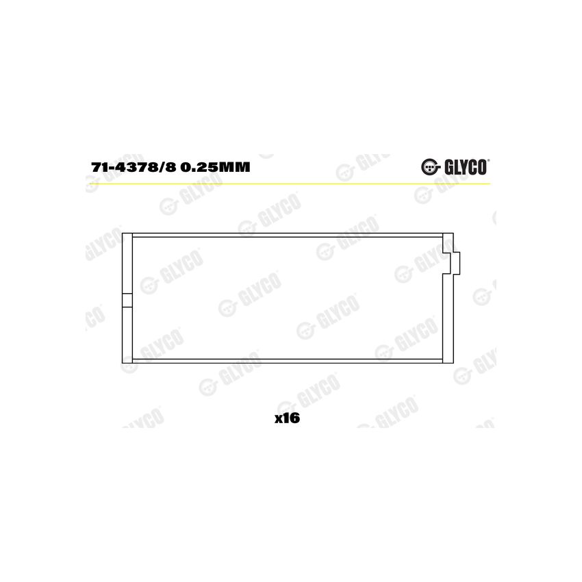 PANEWKI KORBOWODOWE GLYCO 7143788 010 ROVER 4.0-4.6 V8