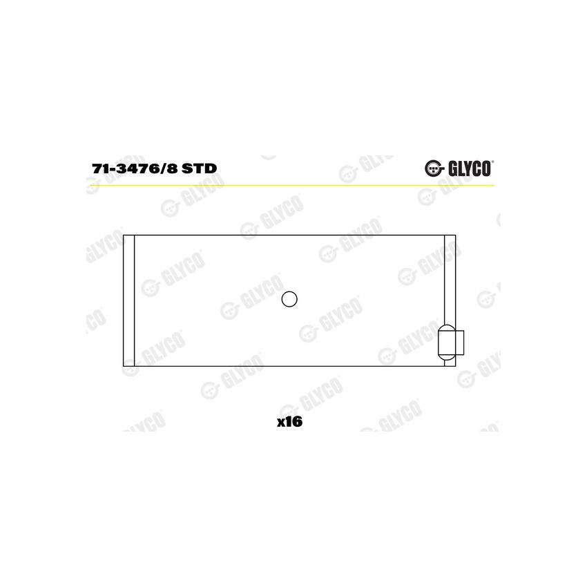 PANEWKI KORBOWODOWE GLYCO 7134768 STD MERCEDES 3.5-5.5  71-93 