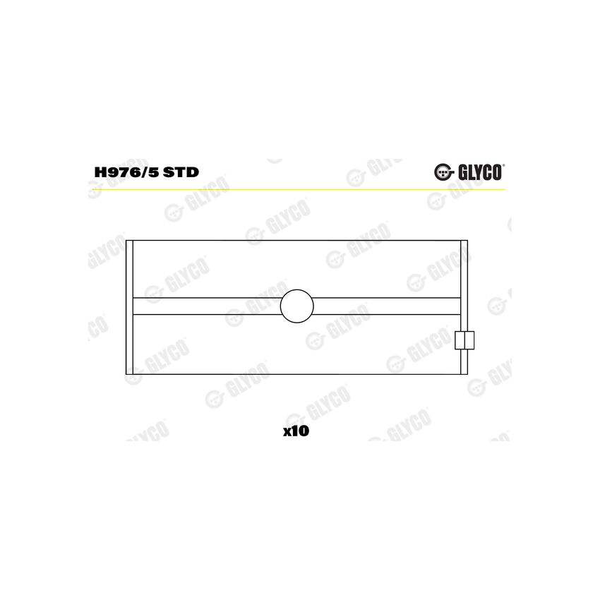 PANEWKI GŁÓWNE GLYCO H9765 STD SAAB 2.0 B20/20E 79- 