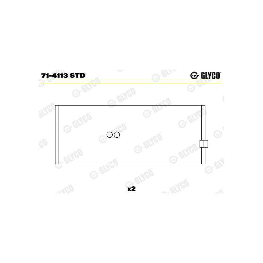 PANEWKI KORBOWODOWE GLYCO 714113 STD RVI MIDR06.35.40 