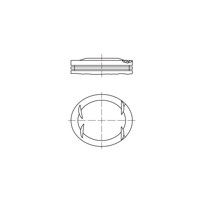 TŁOK MAHLE 0014102 0.50 MERCEDES 2.8 M104.941-945