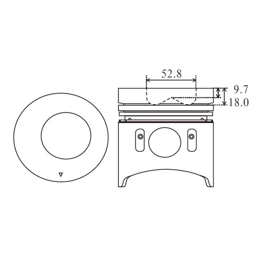 TŁOK MV PARTS 70050 STD MITSUBISHI 3.3D CANTER 4D31 