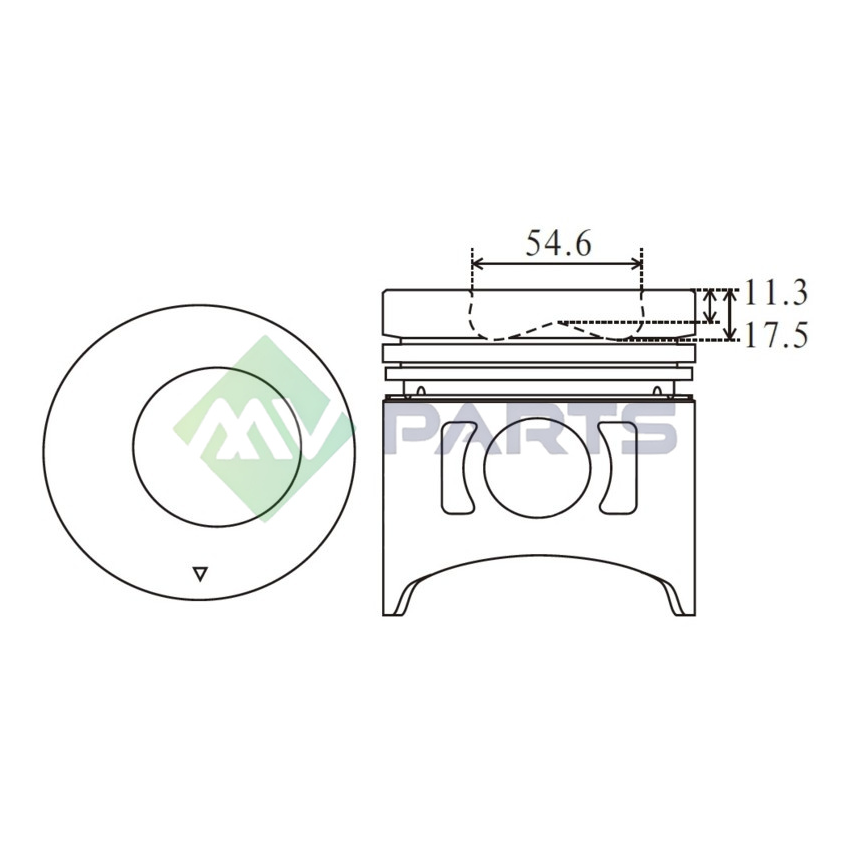TŁOK MV PARTS 70070 STD MITSUBISHI 4D31-T 83-