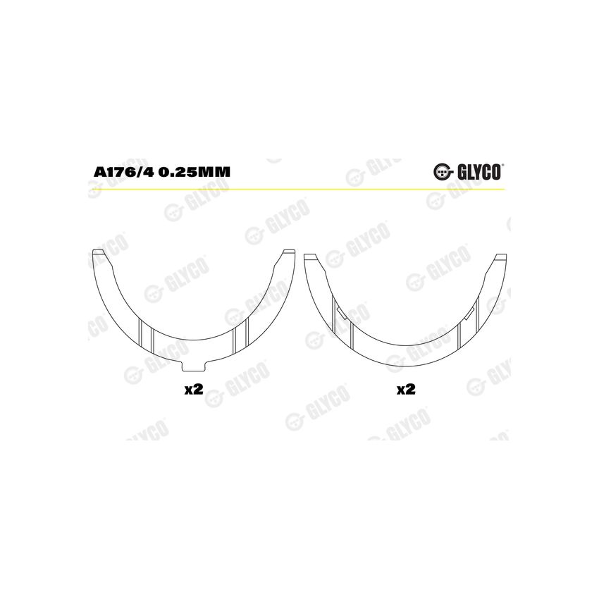 PANEWKI OPOROWE GLYCO A1764 010 FORD 2701 65-81