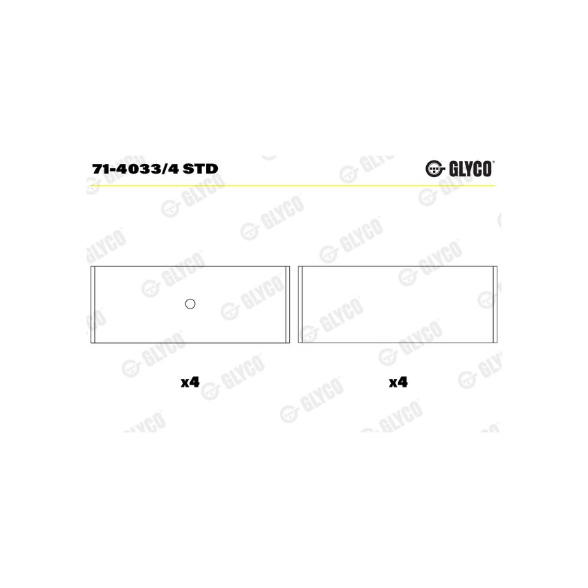 PANEWKI KORBOWODOWE GLYCO 0140334<7140334> STD OPEL 1.3JTD  03- 