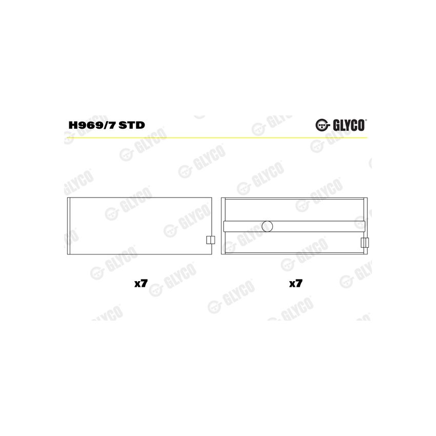 PANEWKI GŁÓWNE GLYCO H9697 STD VOLVO TD60  65- 