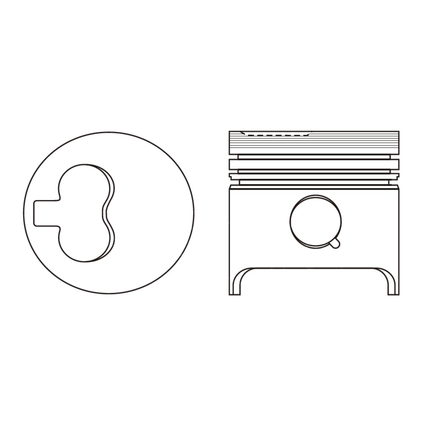 TŁOK MV PARTS P7409 STD PSA 1.9D 82-