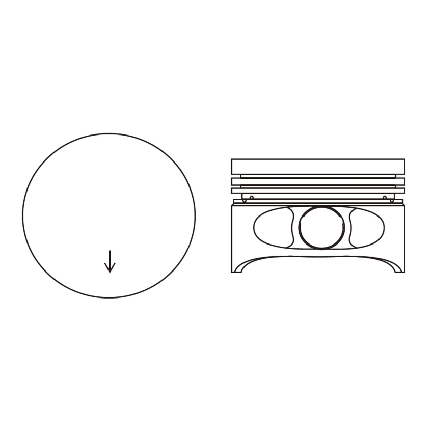 ZESTAW NAPRAWCZY MV PARTS P9597 TŁOK+TULEJA RENAULT 1.4 ENERGY 89-