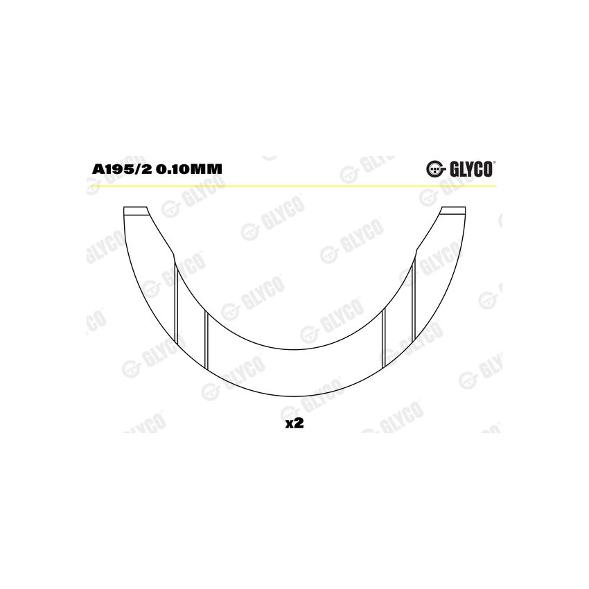 PANEWKI OPOROWE GLYCO A1952 0.10 RENAULT -1.6 C1E-