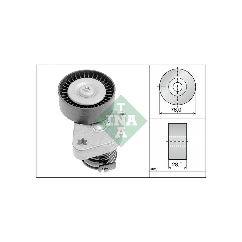 NAPINACZ PASKA INA 534008130 MERCEDES 1.8 M271 02-