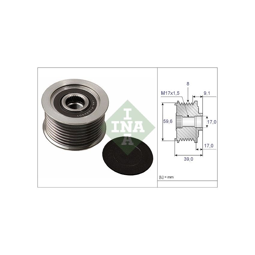 NAPINACZ PASKA INA 535004910 MAZDA 2.0DI 02-