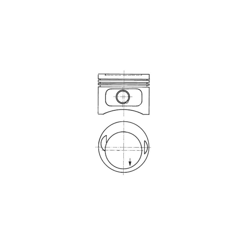 TŁOK KOLBENSCHMIDT 93968610 0.50 MERCEDES M102E23 84-92