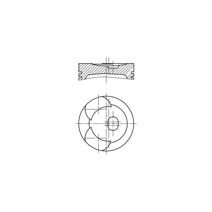 TŁOK MAHLE 0019202 0.50 MERCEDES 2.2D OM615 68-78