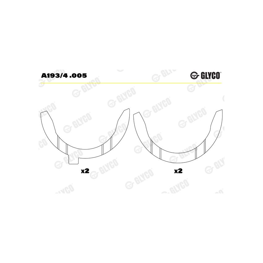 PANEWKI OPOROWE GLYCO A1934 .005` IVECO 8030.02 -