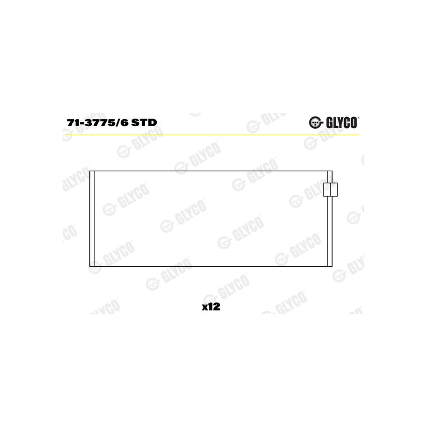 PANEWKI KORBOWODOWE GLYCO 7137756 STD PORSCHE 3.6-3.8  74- 