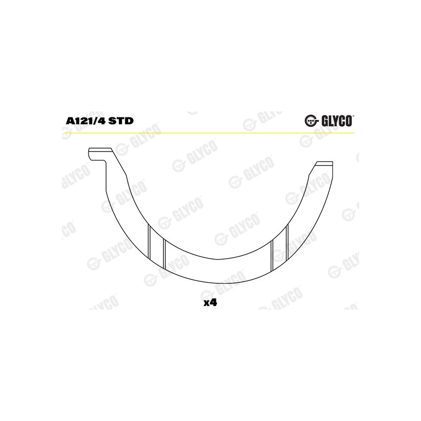PANEWKI OPOROWE GLYCO A1214 STD VOLVO TD60 66-
