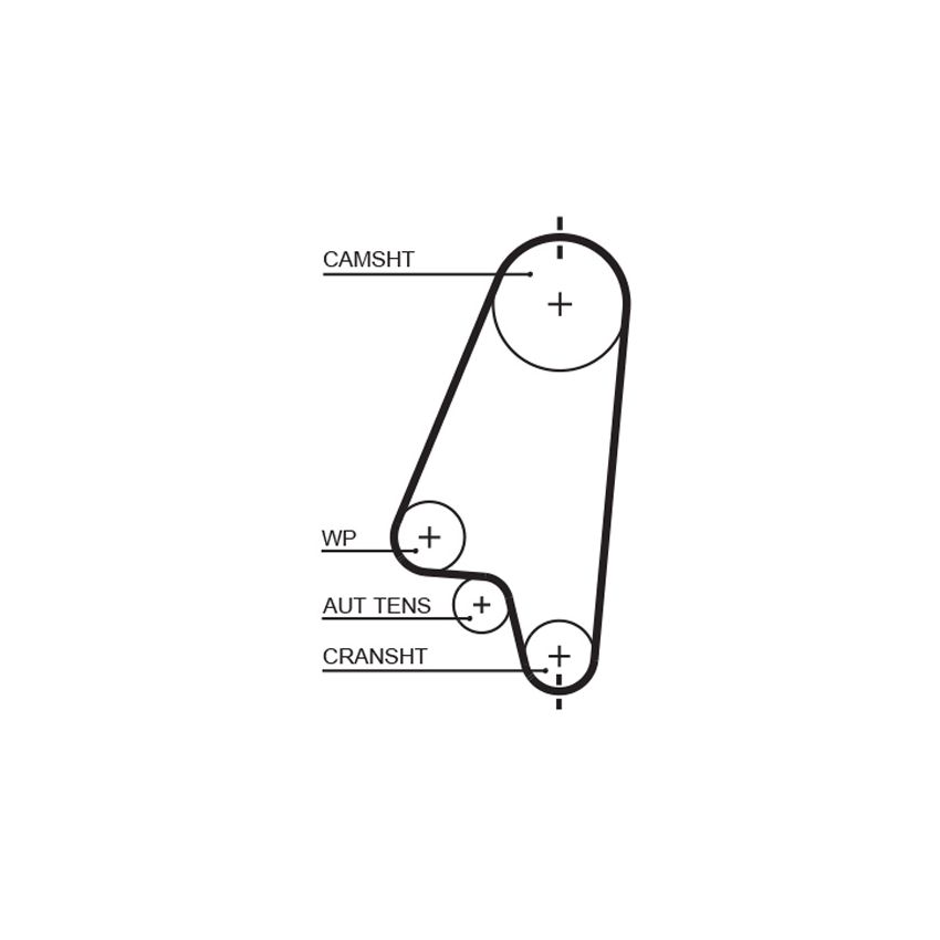 PASEK ROZRZĄDU GATES 5310XS DAEWOO 1.2-1.6 95-