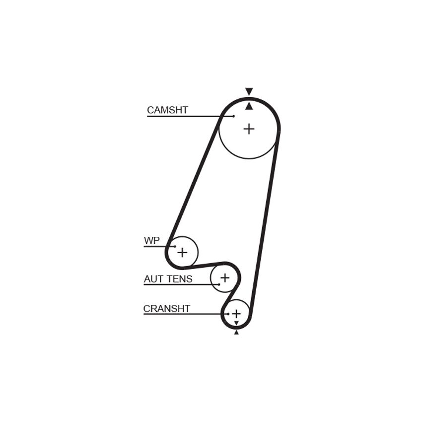 PASEK ROZRZĄDU GATES 5367XS OPEL 1.6-2.0 89-