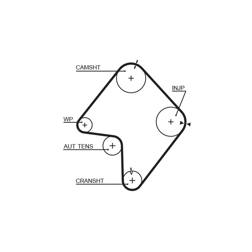PASEK ROZRZĄDU GATES 5355XS FORD 2.0D-2.2D 84-