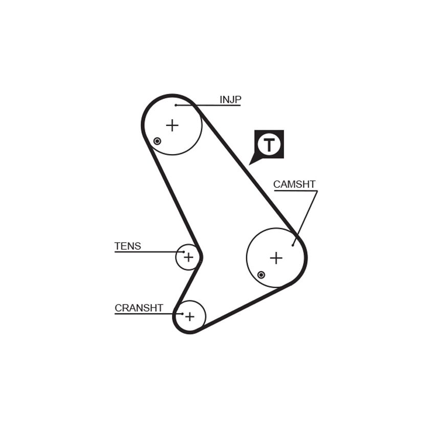 PASEK ROZRZĄDU GATES 5572XS FORD 2.5D 97-