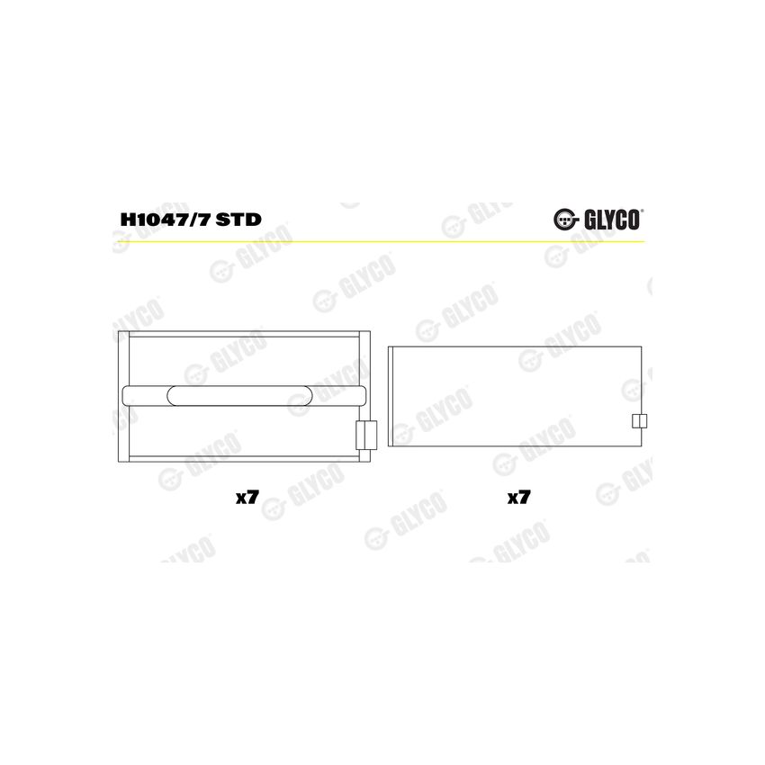 PANEWKI GŁÓWNE GLYCO H10477<6549M> STD FIAT 8215.02  84- 