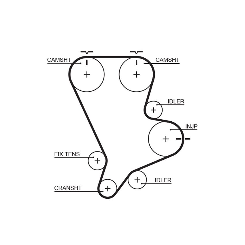 PASEK ROZRZĄDU GATES 5554XS KIA 2.9D 99-01