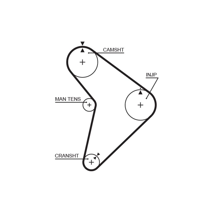 PASEK ROZRZĄDU GATES 5307 MAZDA 1.7D 86-94