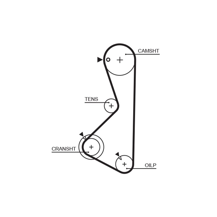 PASEK ROZRZĄDU GATES 5075XS MITSUBISHI 1.6-2.0 80-