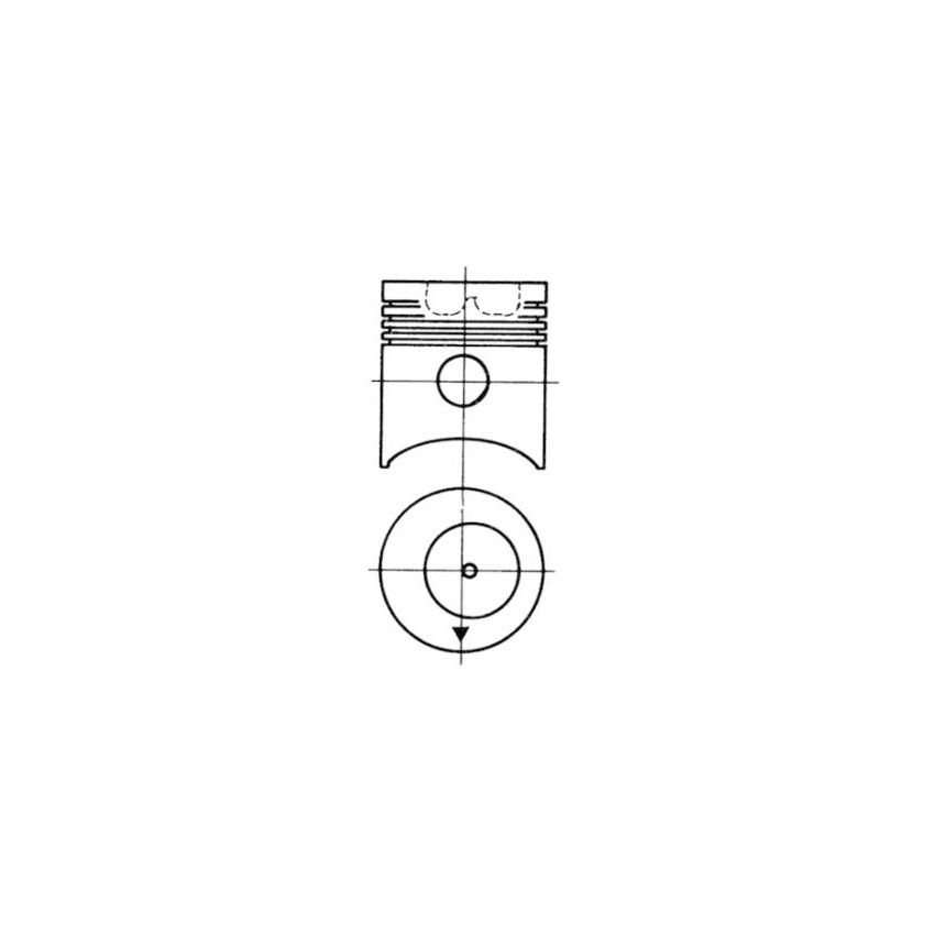 TŁOK KOLBENSCHMIDT 91753600 STD MWM D327 70-