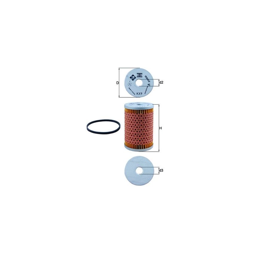 FILTR PALIWA KNEHT KX9D PL PSA 1.8-2.5 81-