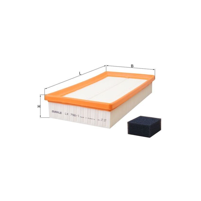 FILTR POWIETRZA KNEHT LX798/1 1.4-2.0 98-