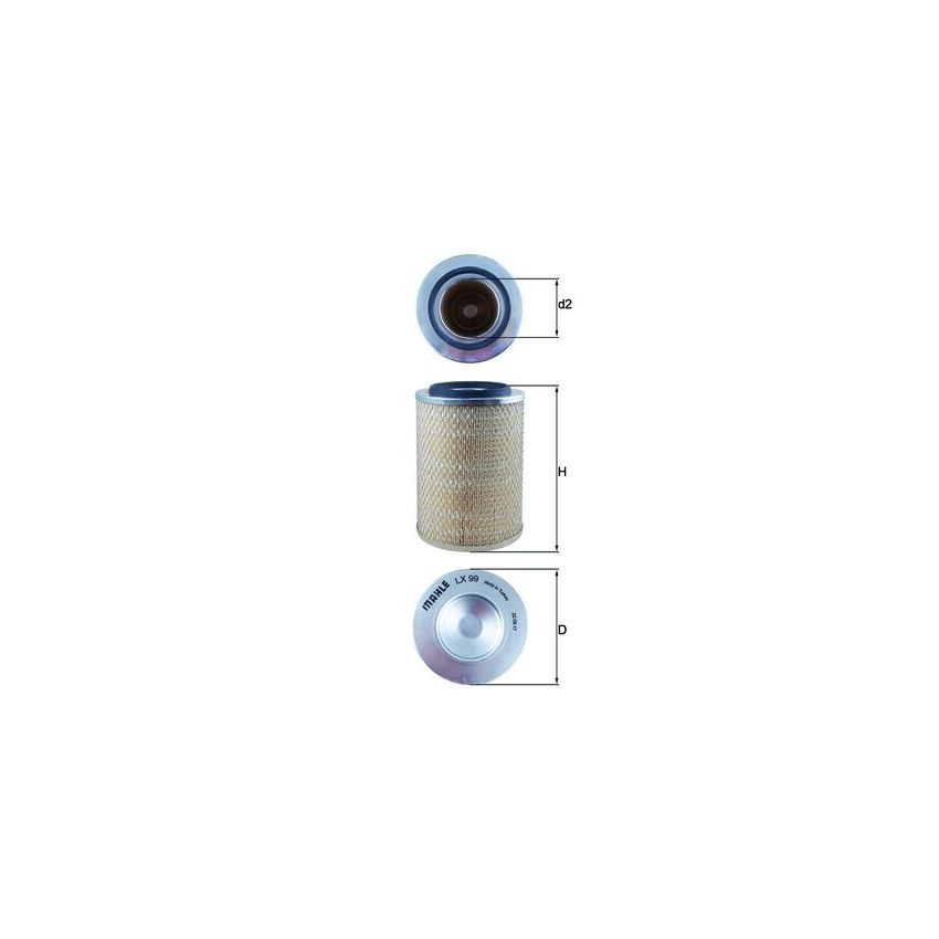 FILTR POWIETRZA KNEHT LX99<AM422>