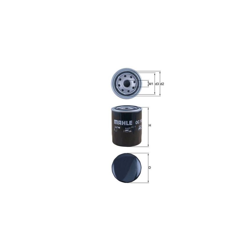 FILTR OLEJU KNEHT OC105 VW 2.4-2.5 78-
