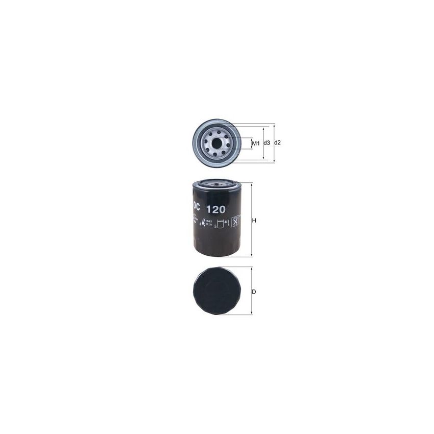 FILTR OLEJU KNEHT OC120 PERKINS 1006.6