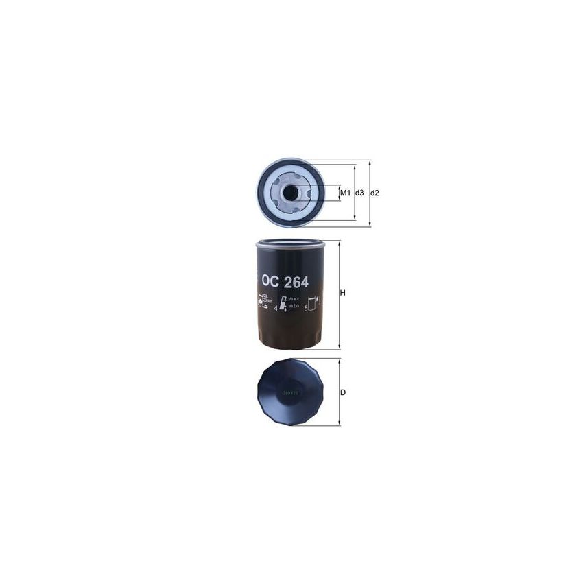 FILTR OLEJU KNEHT OC264 VW 1.6-2.8 89-
