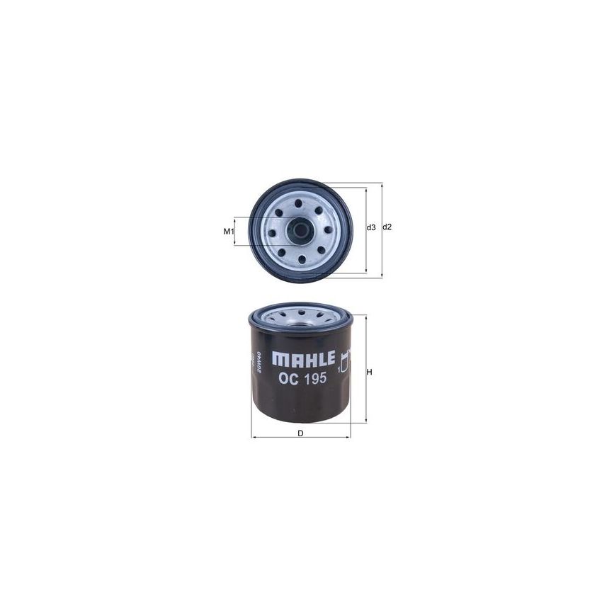 FILTR OLEJU KNEHT OC195 SUBARU 1.6-2.5 95-
