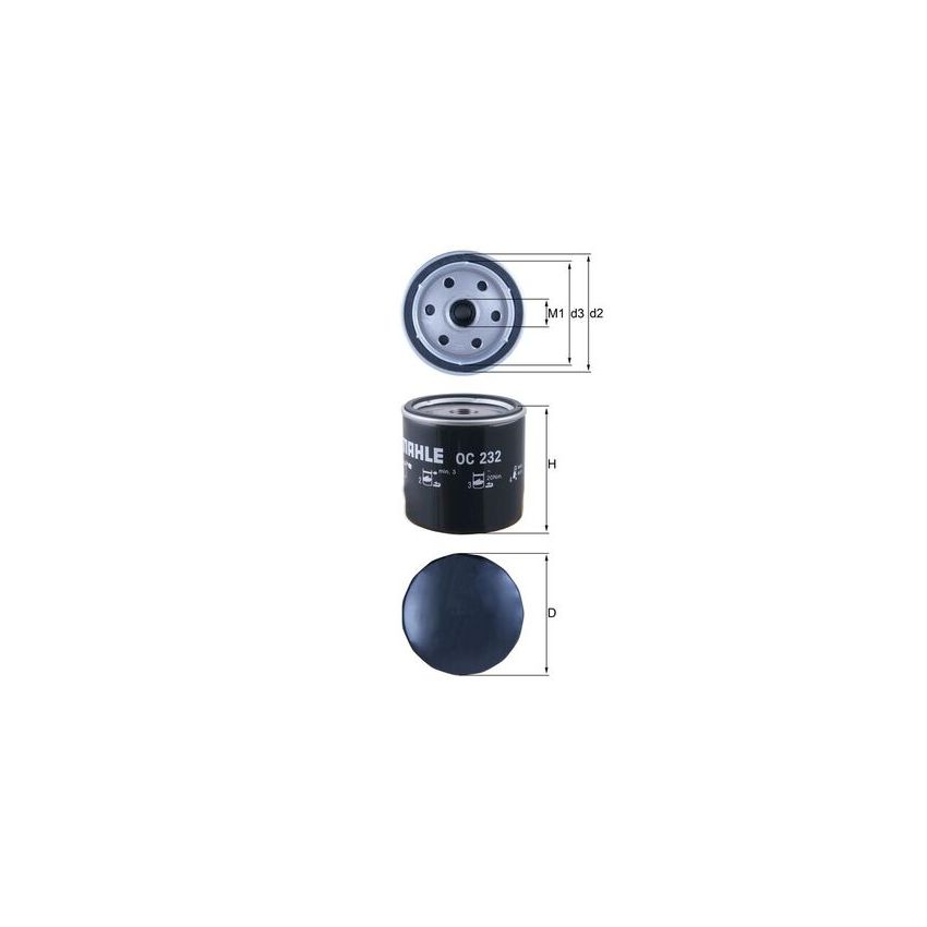 FILTR OLEJU KNEHT OC232 FORD 1.8-2.5TD 91-13