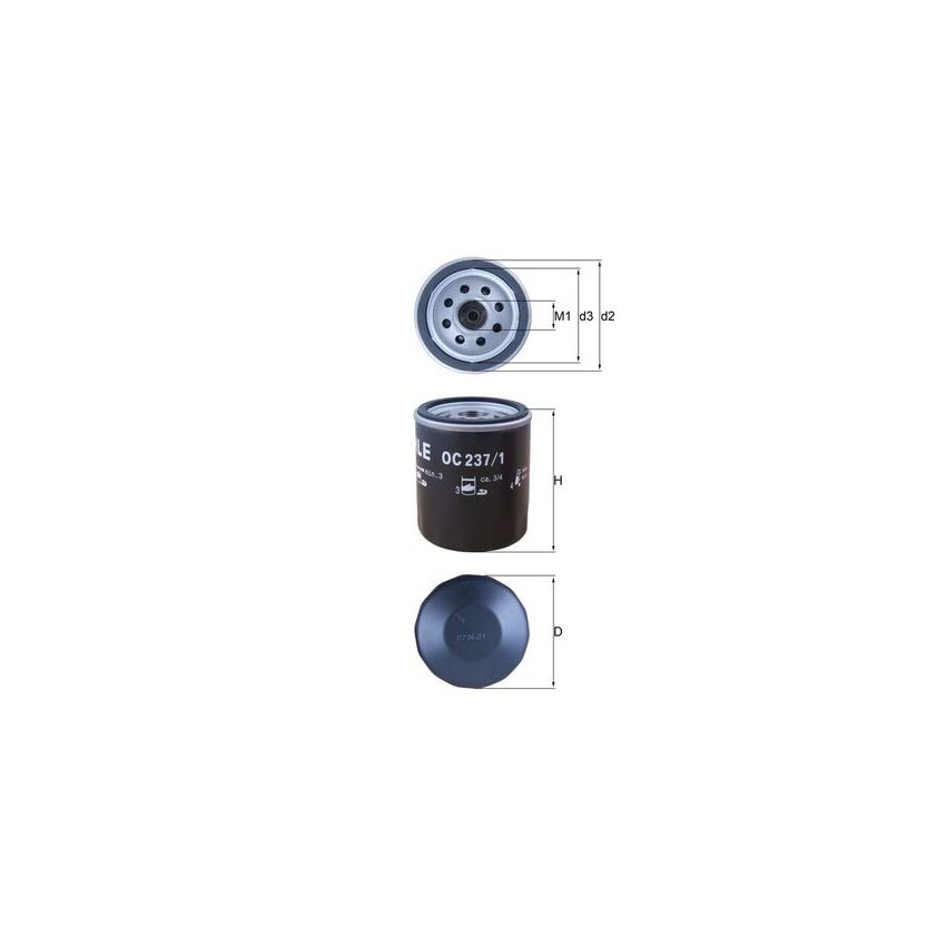FILTR OLEJU KNEHT OC237/1 