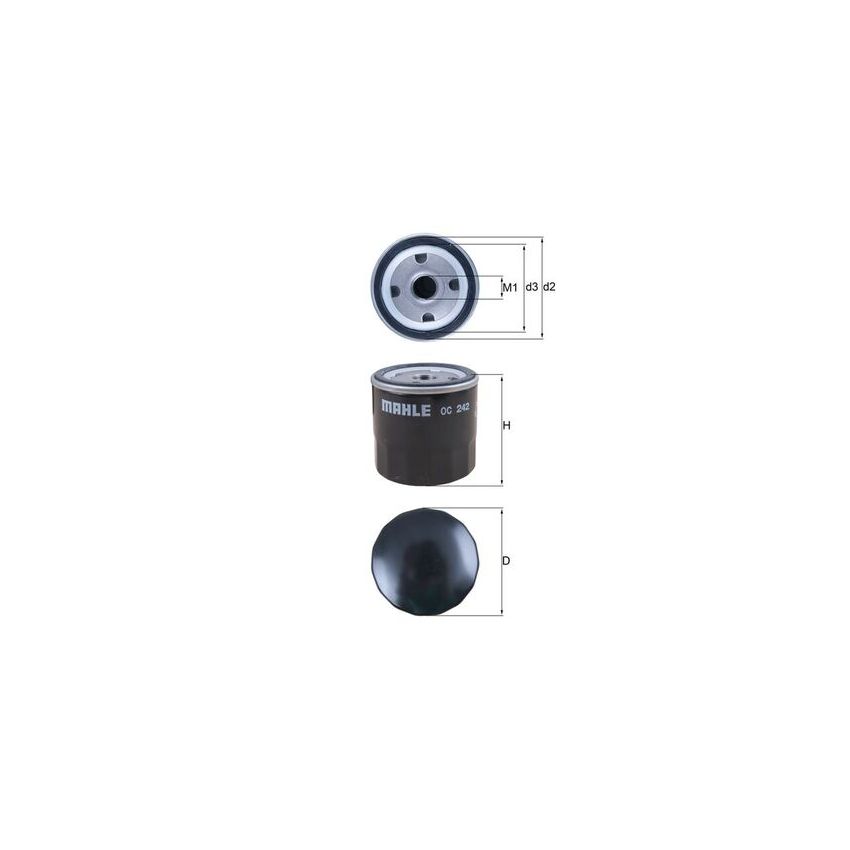 FILTR OLEJU KNEHT OC242 OPEL 1.7-2.0 94-